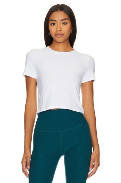 Featherweight Peekaboo Cropped Tee