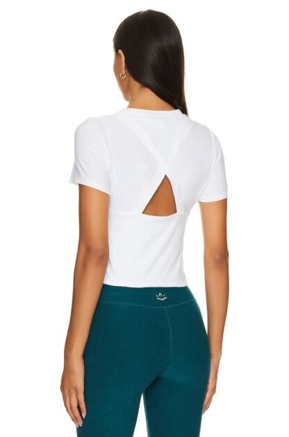 Featherweight Peekaboo Cropped Tee - Image 3