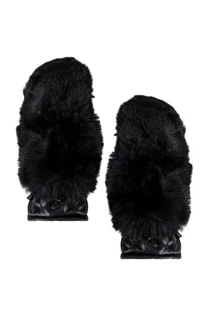 Hill Faux Fur Mittens