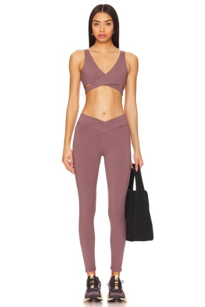 V Neck Wrap Sports Bra - Image 4