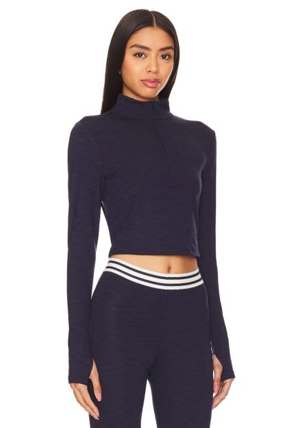 Stevie Active Rib Half Zip Top - Image 2