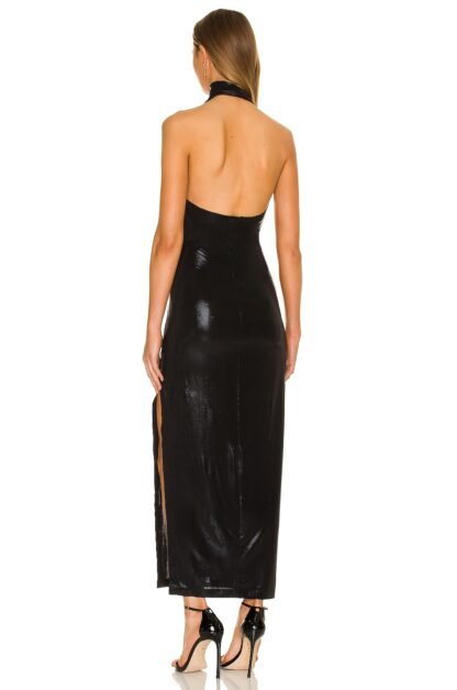 Halter Turtle Side Slit Gown - Image 3